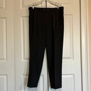 Haggar E-CLO Stria Classic Fit dress slacks charcoal 34 x 29. Expandable waist 2